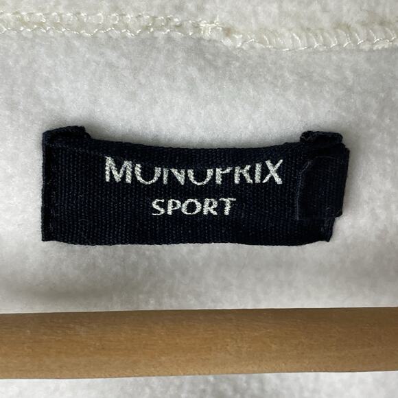 Monoprix Sport Synchilla White/Orange/Blue Skiing Winter Preppy France Women Sm - Picture 6 of 13